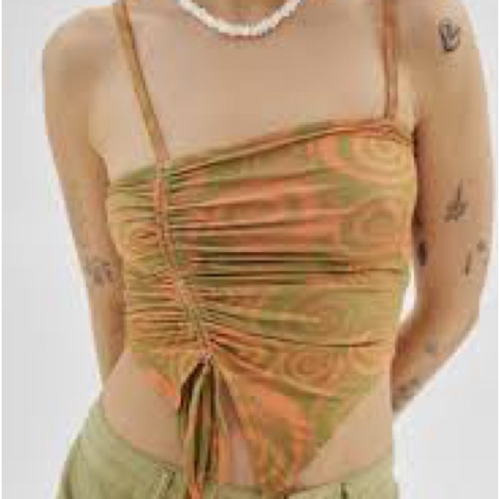 Urban Outfitters Asymmetric Ruched Tank